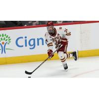 Forward Carter Mazur with the University of Denver