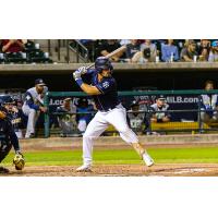 Dominic Keegan of the Charleston RiverDogs awaits a pitch