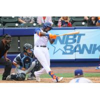 Syracuse Salt Potatoes' Ronny Mauricio at bat
