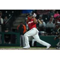 Tacoma Rainiers' Pedro Severino at bat