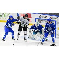 Wichita Thunder sets up defensively against the Idaho Steelheads