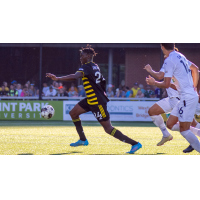 Forward Tola Showunmi with Pittsburgh Riverhounds SC