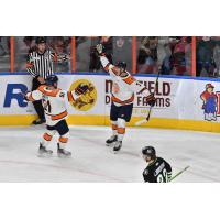 Greenville Swamp Rabbits' Jake Smith and Tanner Eberle on game night