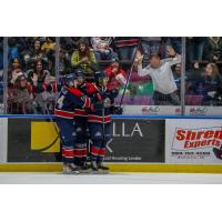 Saginaw Spirit celebrate win