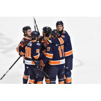 Greenville Swamp Rabbits celebrate win