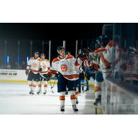 Greenville Swamp Rabbits exchange congratulations