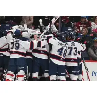 Saginaw Spirit celebrate win