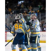 Erie Otters celebrate win