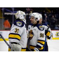 Erie Otters' Ethan Fraser and Pano Fimis on game night