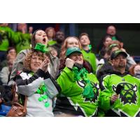 Saskatchewan Rush fans cheer on their team