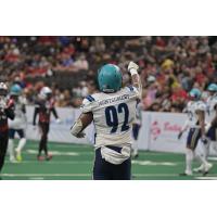 Massachusetts Pirates defensive lineman Sam Montgomery