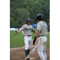 Vermont Mountaineers' Brennan Hyde and Casey Bishop on game day