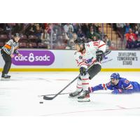 Forward Cameron Schmidt with Team CHL