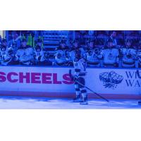 Wichita Thunder forward Kobe Walker along the bench