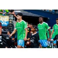 Obed Vargas and Nouhou of Sounders FC
