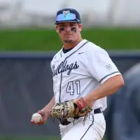 Pitcher Lukas Galdoni with the Butler Bulldogs