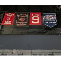 Grand Rapids Rampage banners in Van Andel Arena