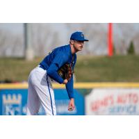Pitcher Evan Sisk with the Omaha Storm Chasers