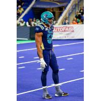 Massachusetts Pirates defensive lineman Guy Thomas