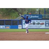 Donovan Walton of the Syracuse Mets rounds the bases