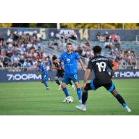 Collin Martin of North Carolina FC with possession