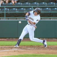 Tri-City Dust Devils designated hitter Matt Coutney