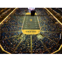 The view from above at a Tulsa Oilers football game