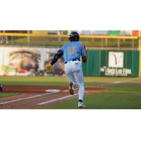 Montgomery Biscuits' Willy Vasquez in action