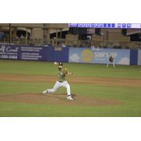 Biloxi Shuckers pitcher Demetrius Hill