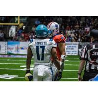 Massachusetts Pirates running back Dominic Roberto vs. the Northern Arizona Wranglers