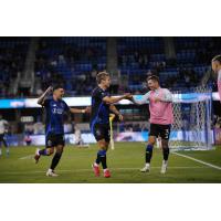 San Jose Earthquakes celebrate during their U.S. Open Cup Quarterfinal win