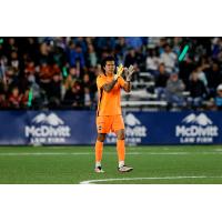 Goalkeeper Abraham Romero with Colorado Springs Switchbacks FC