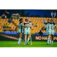 Gotham FC celebrates a goal against Club América