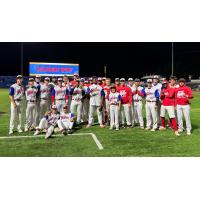 Green Bay Rockers pose after a home win