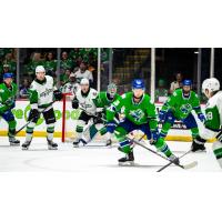 Texas Stars battle the Abbotsford Canucks