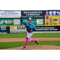 Somerset Patriots pitcher Cam Schlittler delivers