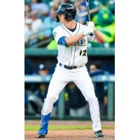 Milo Rushford at bat for the Columbia Fireflies
