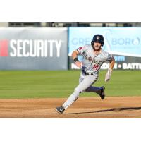 Rome Emperors outfielder Patrick Clohisy on the run