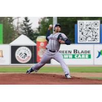 Kansas City Monarchs' Daniel Martinez in action