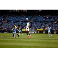 Oakland Roots' Peter Wilson in action