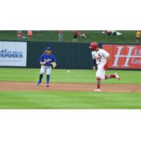 Tulsa Drillers' Noah Miller and Springfield Cardinals' Jeremy Rivas on game night