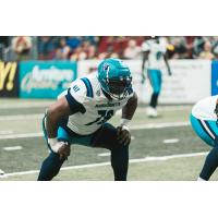 Massachusetts Pirates offensive lineman Dontae Lucas