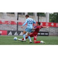 Chattanooga FC defender Milo Garvanian (22) vs. New York Red Bulls II