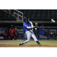 Biloxi Shuckers third baseman Luke Adams