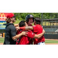 Hickory Crawdads celebrate an unlikely victory