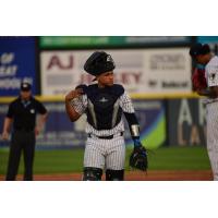 Somerset Patriots catcher Omar Martinez