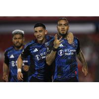 San Jose Earthquakes react after a goal against FC Dallas