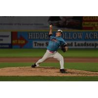 Somerset Patriots pitcher Trent Sellers delivers