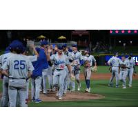 Tulsa Drillers' Damon Keith celebrates win