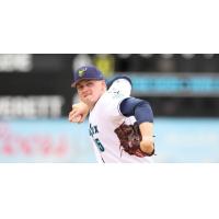 Everett AquaSox' Ryan Hawks in action